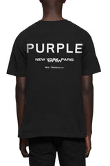 Purple Brand Hwt Jersey Ss Tee Black