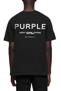 Purple Brand Hwt Jersey Ss Tee Black