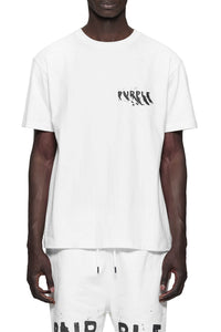 Purple Brand Painted Wordmark Tee White