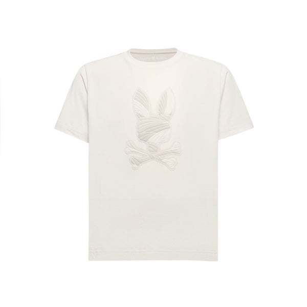 Psycho Bunny Kids Baxter Graphic T-Shirt – 104 Natural Linen