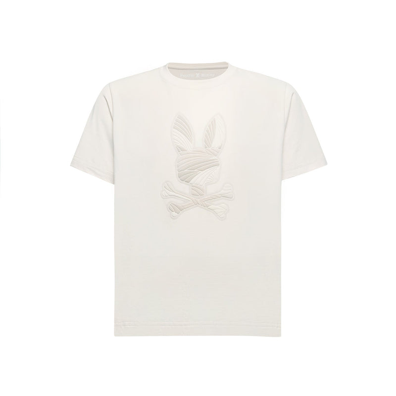 Psycho Bunny Kids Baxter Graphic T-Shirt – 104 Natural Linen