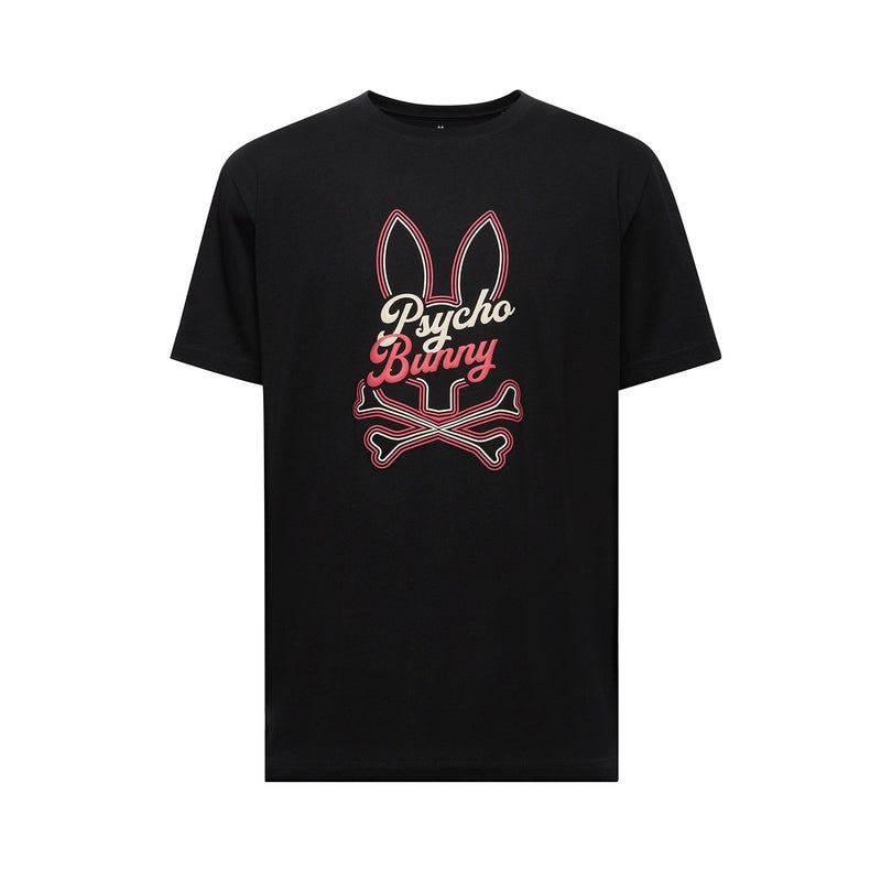 Pyscho Bunny Men's Garret Graphic Tee - Black