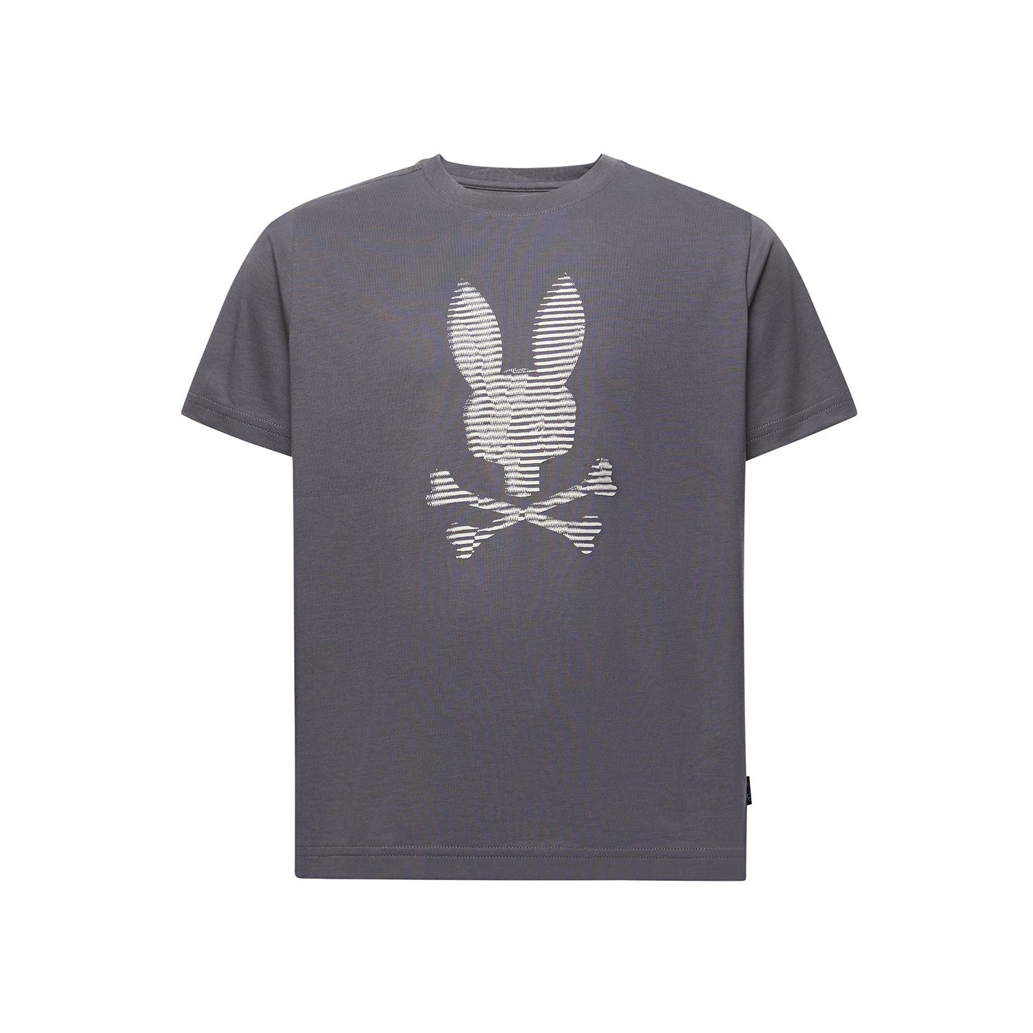 Psycho Bunny Kids Grant Bunny Graphic Tee Blackened Pearl
