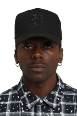 Purple Brand Crystal Gothic P Hat Black