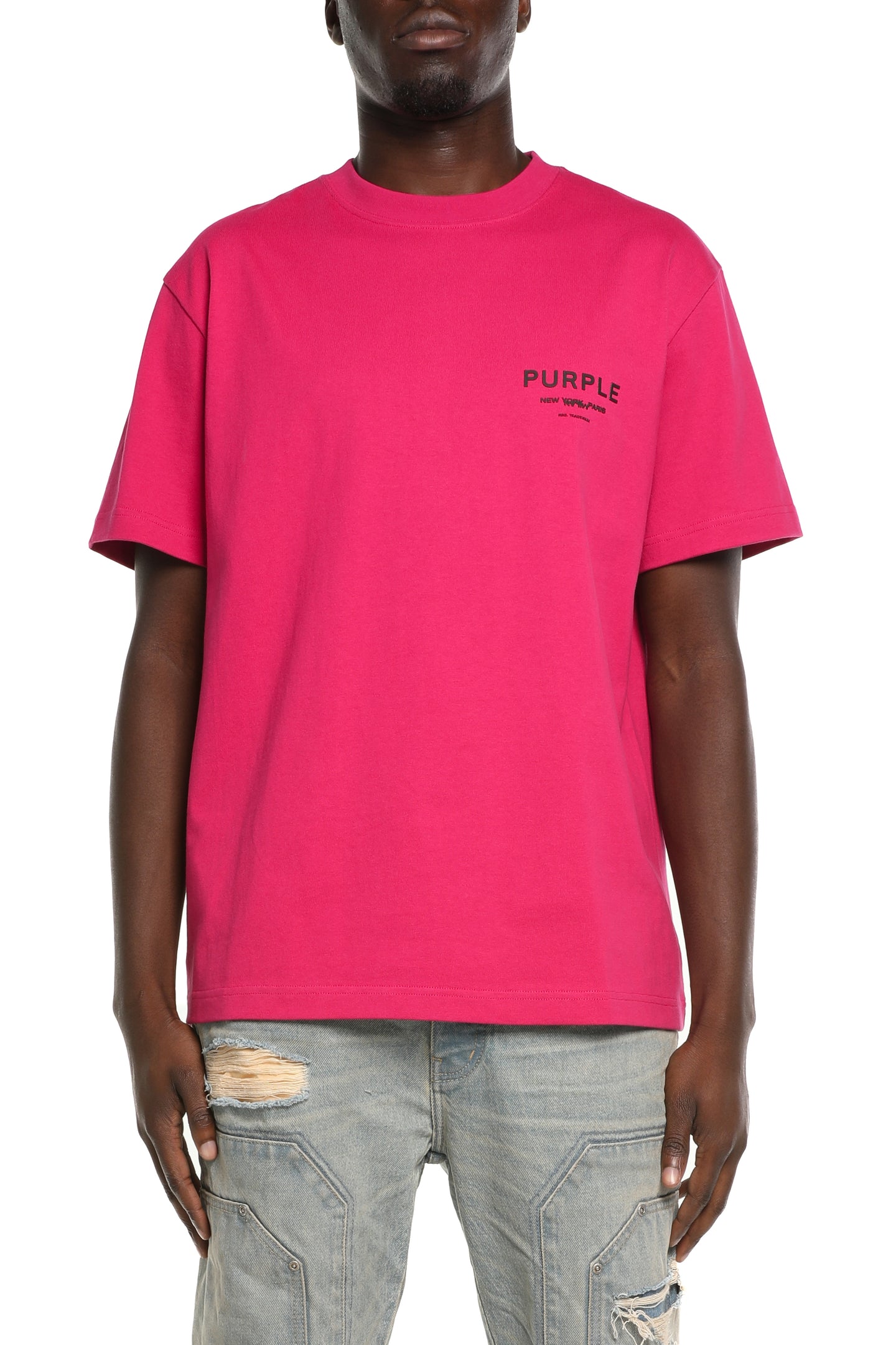 Purple Brand Showrooms Tee Hot Pink