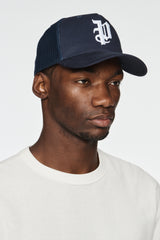 Purple Brand Cotton Twill Trucker Hat Navy Blue