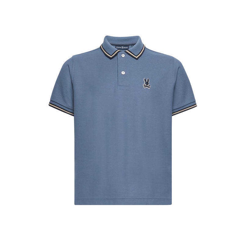 Psycho Bunny Kids Foxton Piqué Polo – 461 Vintage Indigo