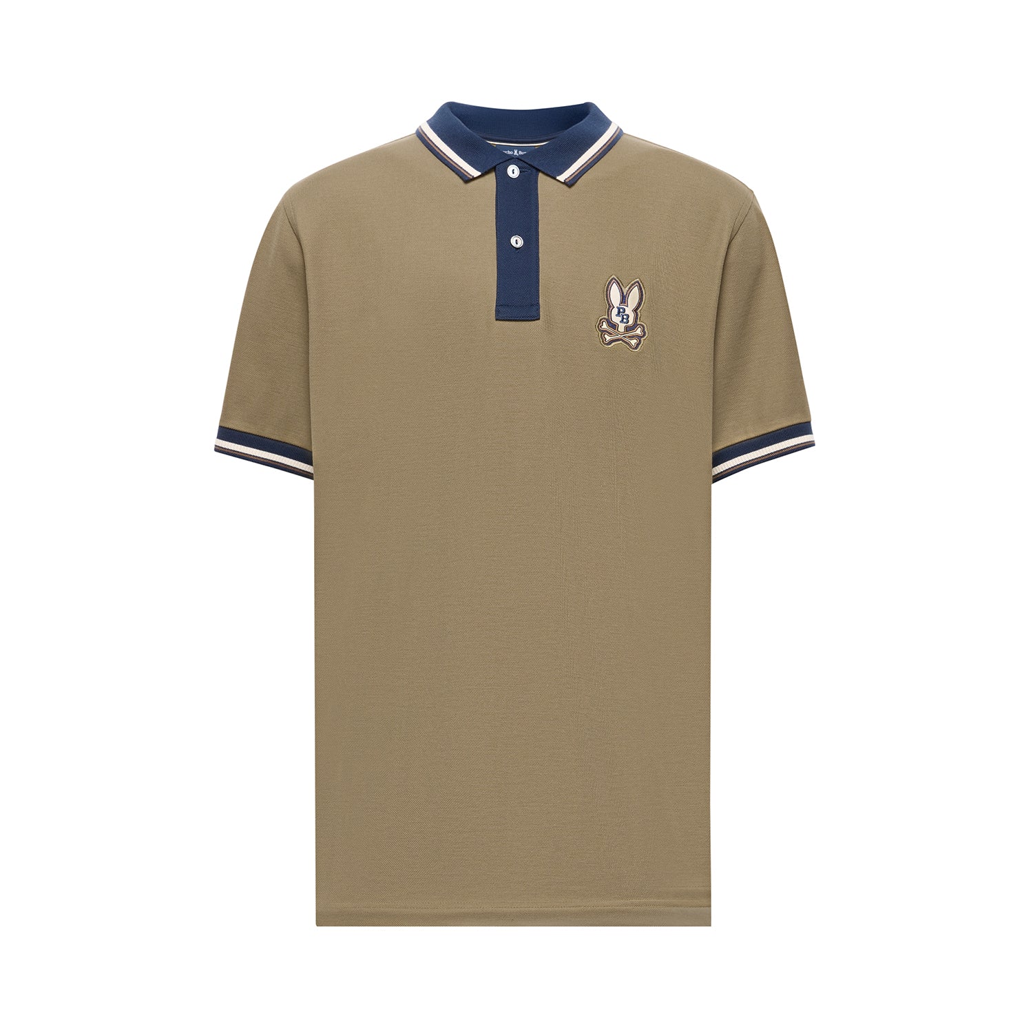Psycho Bunny Wade Pique Polo Shirt Dusky Green