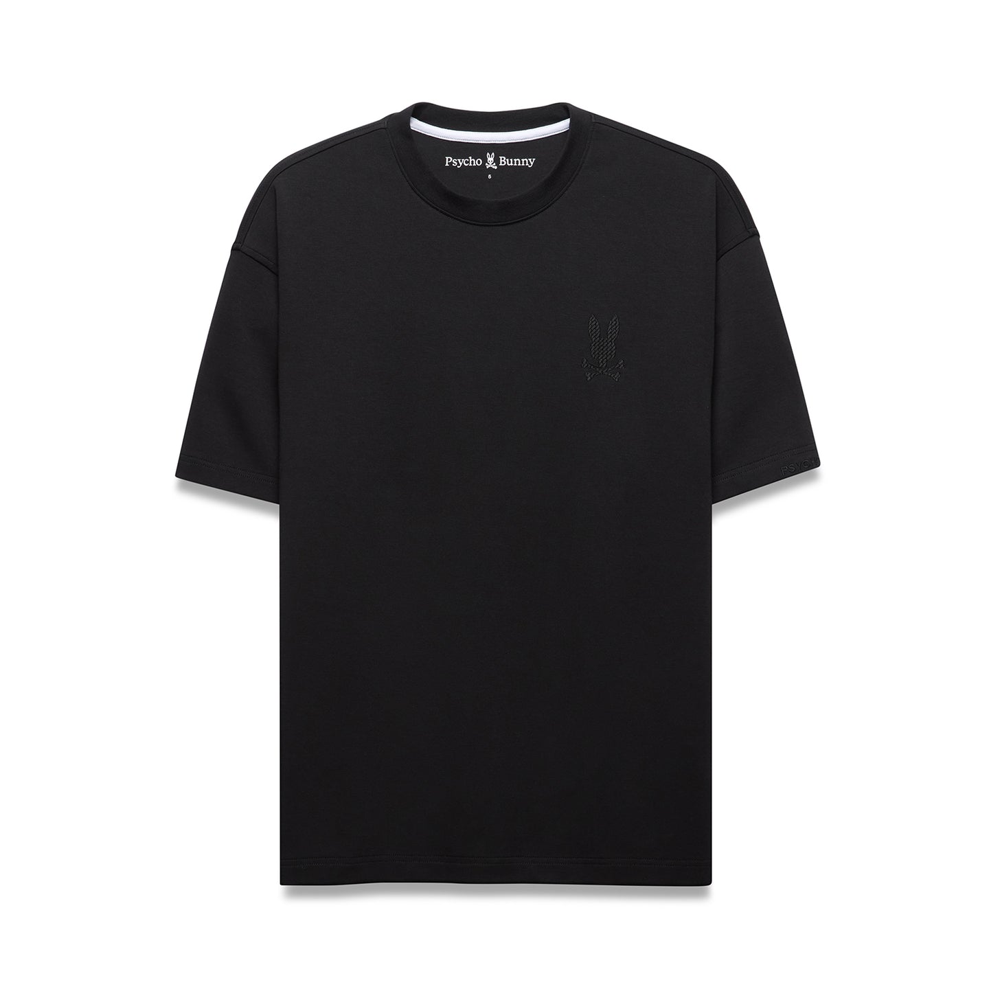 Psycho Bunny Felipe Relaxed Heavy Weight Tee Black