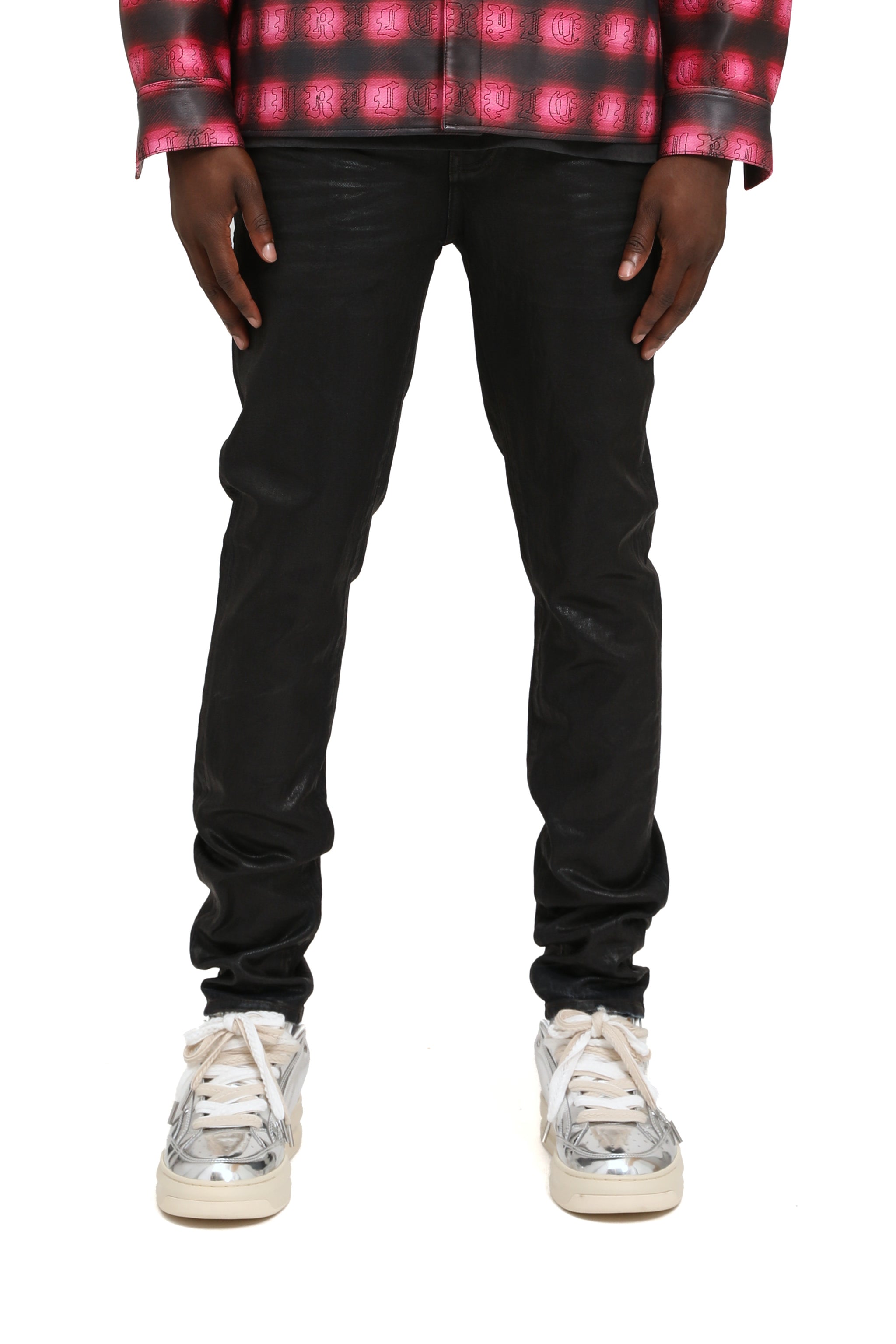 Purple brand Skinny Coated Indigo jeans Black