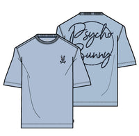 Psycho Bunny Rune Relaxed Back Graphic Tee Skyway Blue