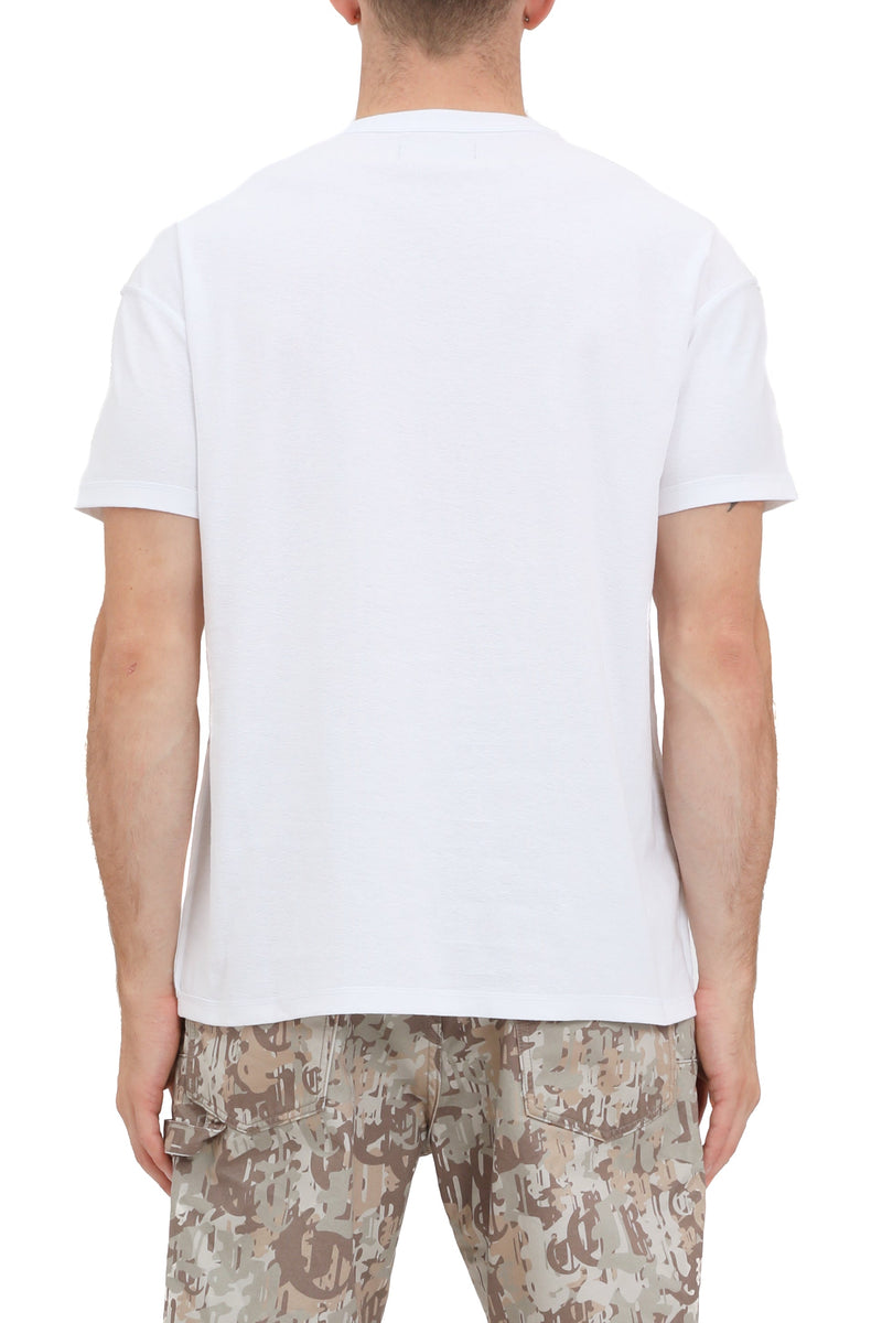 Purple Brand Men’s Textured Inside Out Graphic Tee White