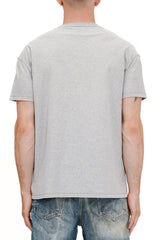 Purple Brand Men’s Textured Inside Out Tee – Heather Grey Gothic Logo