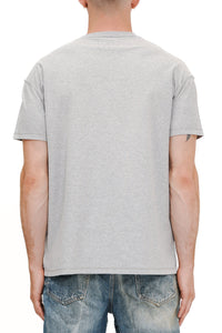 Purple Brand Men’s Textured Inside Out Tee – Heather Grey Gothic Logo