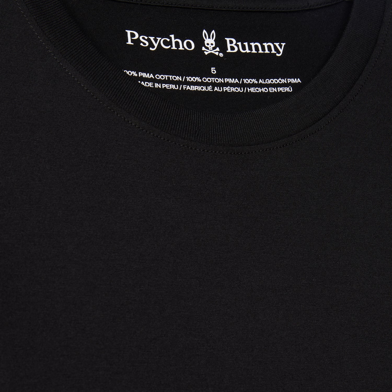 Psycho Bunny James Crew Neck Tee Black