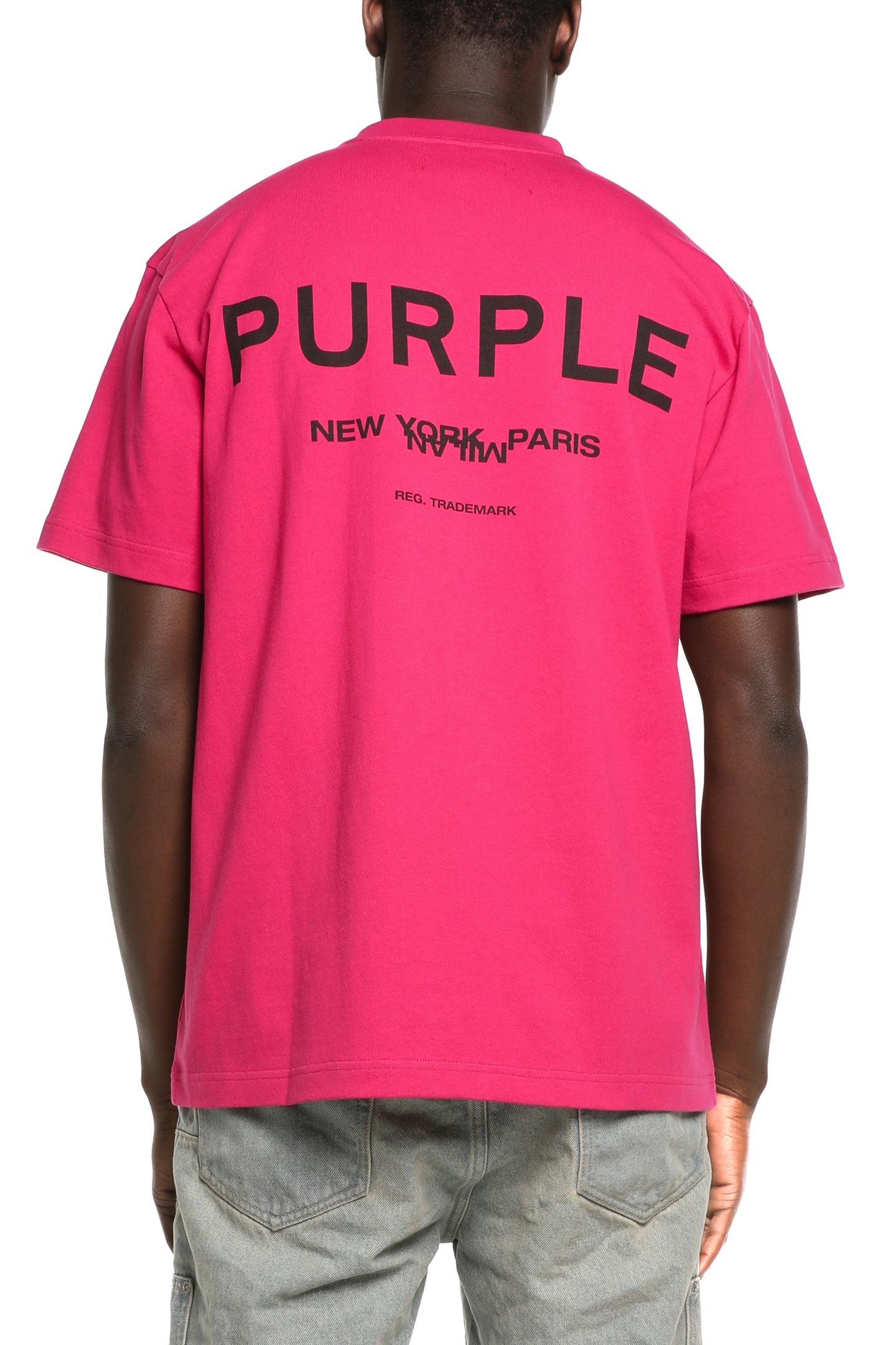 Purple Brand Showrooms Tee Hot Pink
