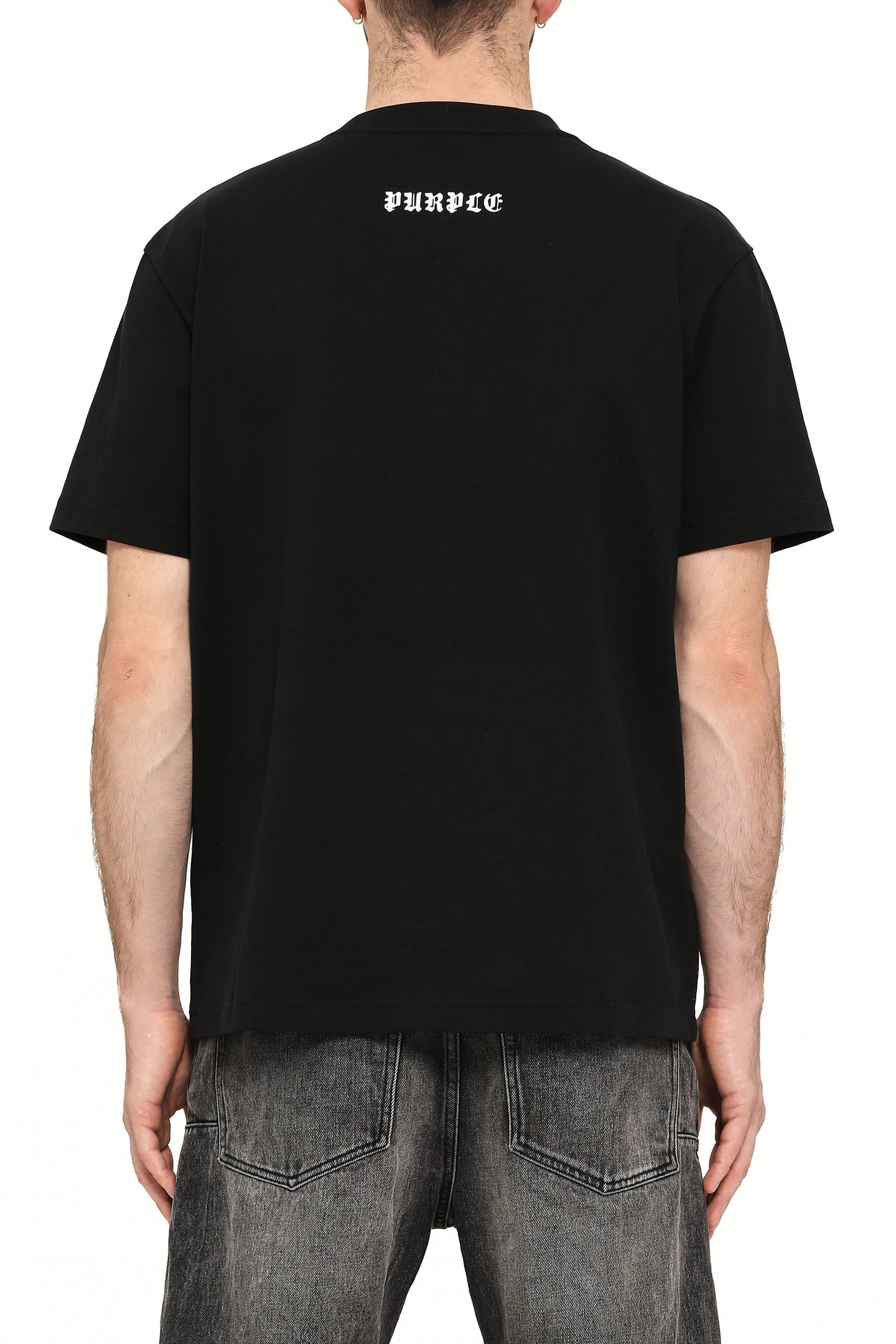 Purple Brand Hwt Jersey Ss Tee Black