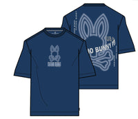 Psycho Bunny Alex Back Graphic Tee Navy Peony