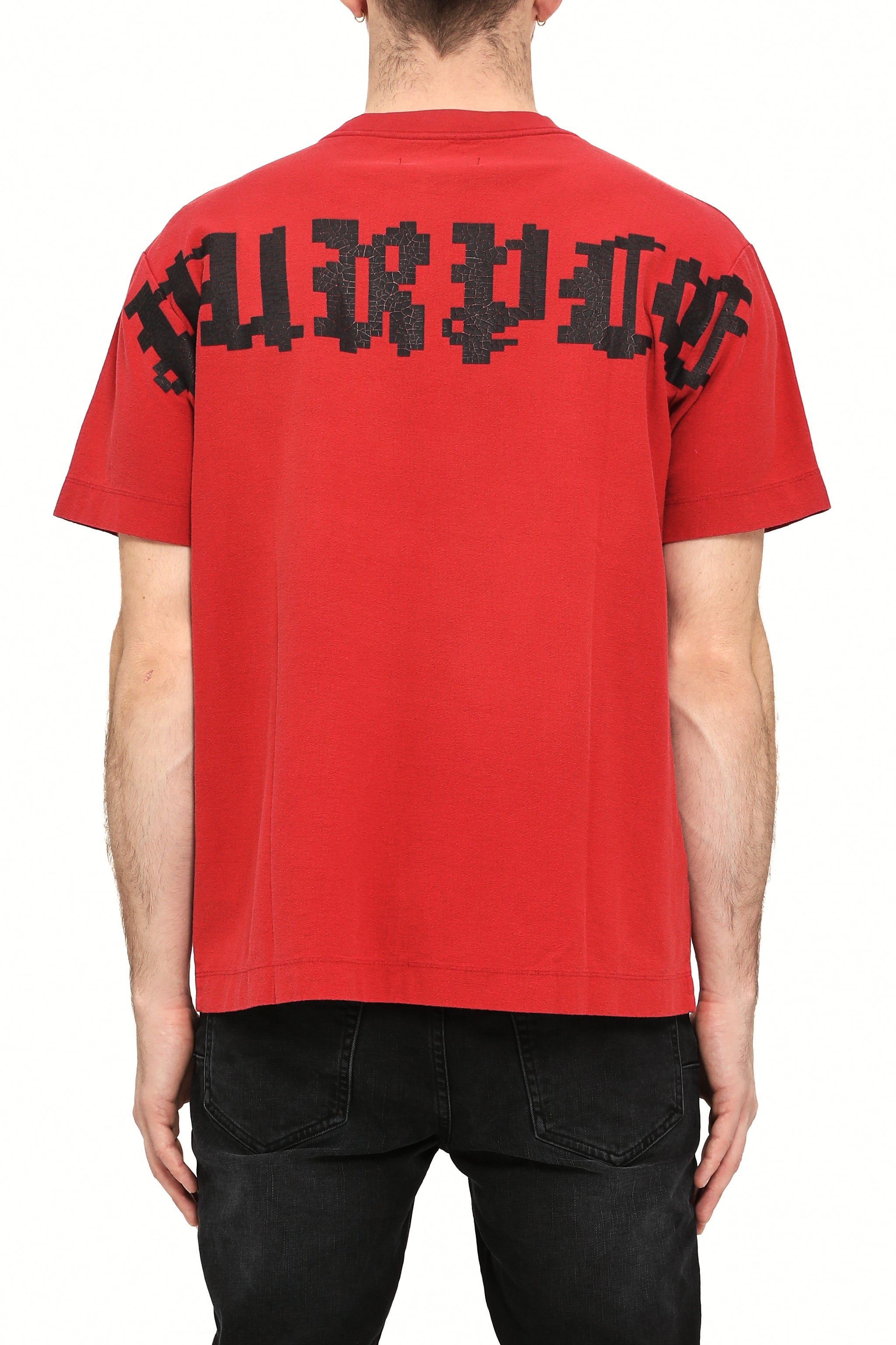 Purple Brand Textured Jersey Ss Tee Red