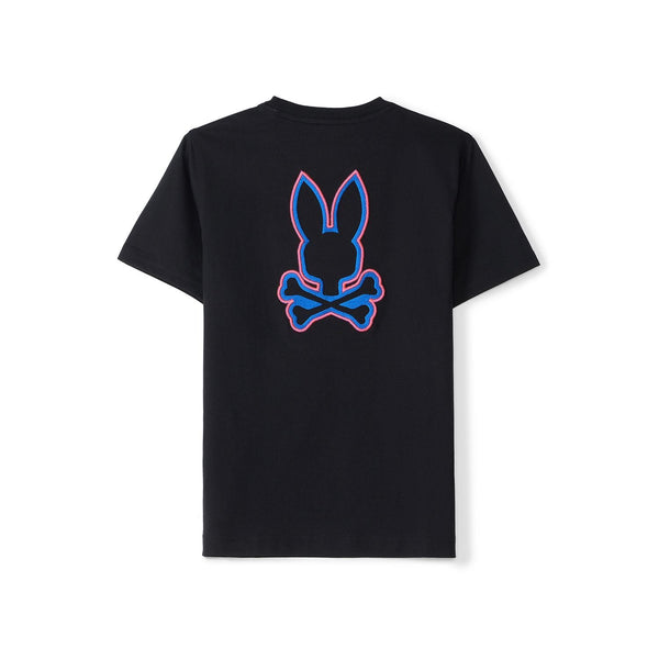 Psycho Bunny Kids Walter Back Graphic T-Shirt – 001 Black