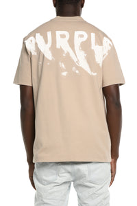 Purple Brand Hwt Jersey Ss Tee Tan