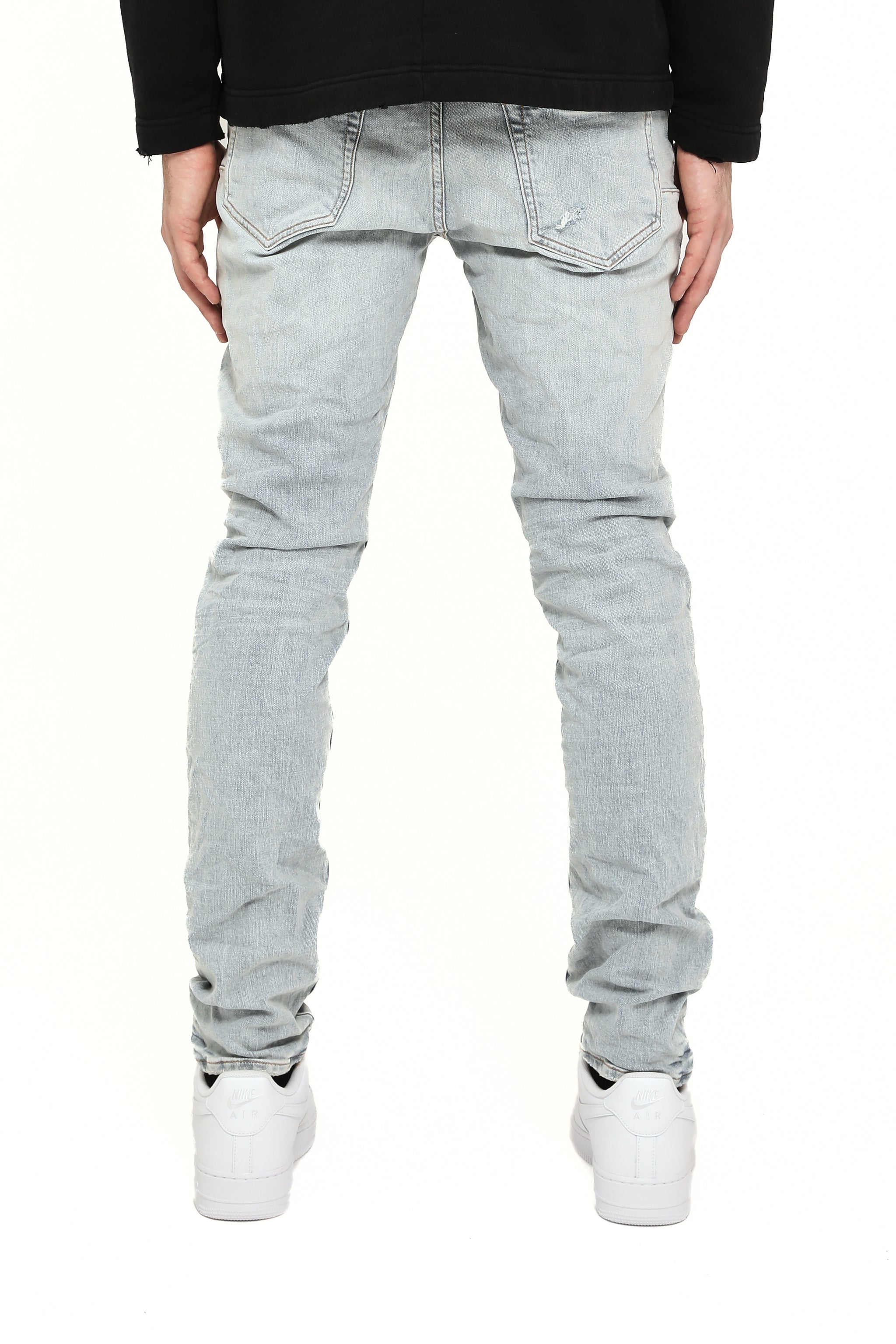 Purple Brand Kivu Repair Jeans Light Blue