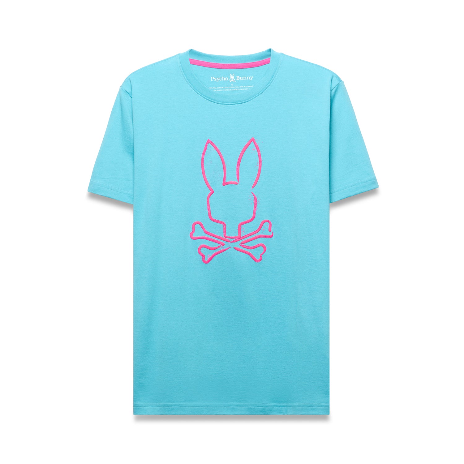 Psycho Bunny Duncan Graphic Tee Maui Blue