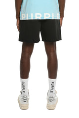 Purple Brand Showroom Fleece Shorts Black