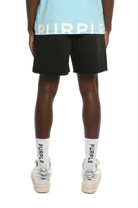 Purple Brand Showroom Fleece Shorts Black