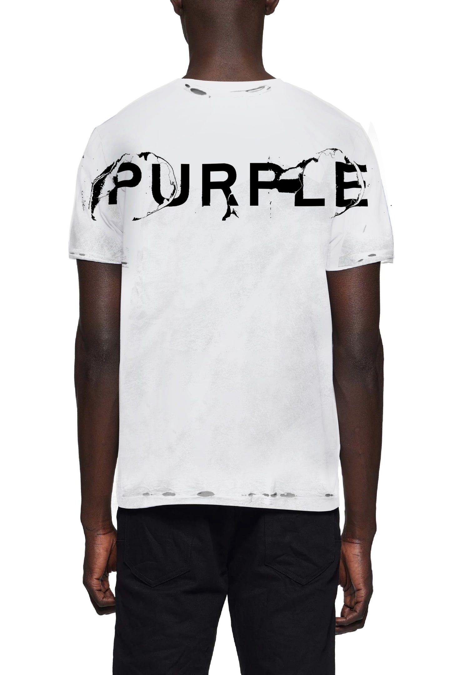 Purple brand clean jersey tee White