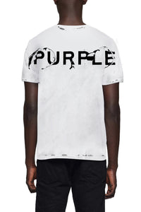 Purple brand clean jersey tee White