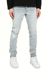 Purple Brand Kivu Repair Jeans Light Blue