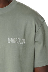 Purple Brand Varsity Logo Tee Green