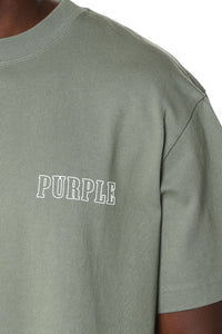 Purple Brand Varsity Logo Tee Green