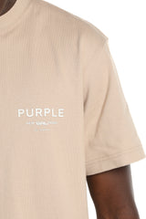 Purple Brand Wordmark Tee Khaki Brown