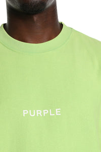 Purple Brand Wordmark Cut Tee Green