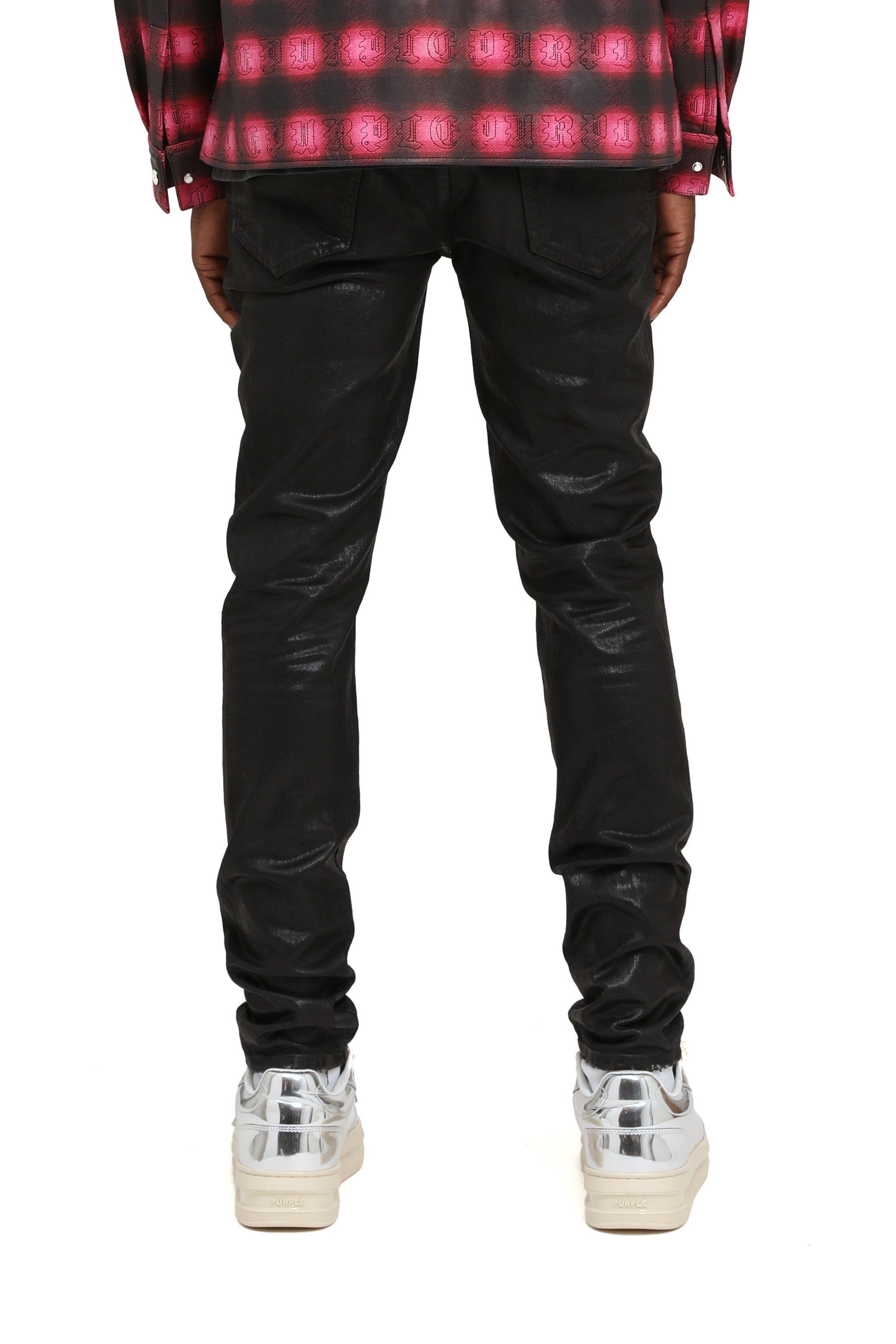 Purple brand Skinny Coated Indigo jeans Black