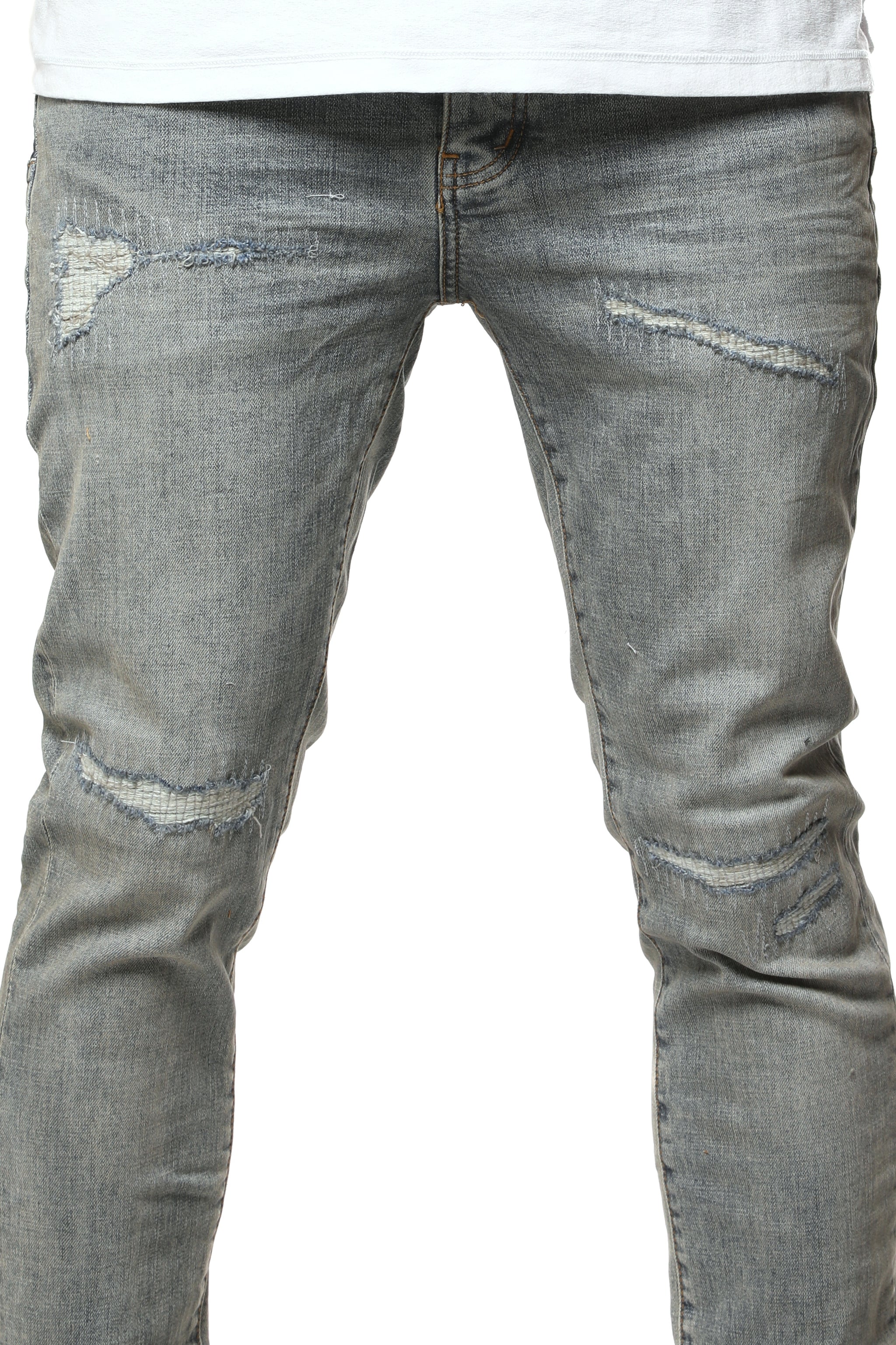 Purple Brand Vintage Repair Jeans Light Blue