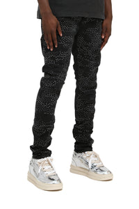 Purple brand Skinny Hotfix Camo Jeans Black