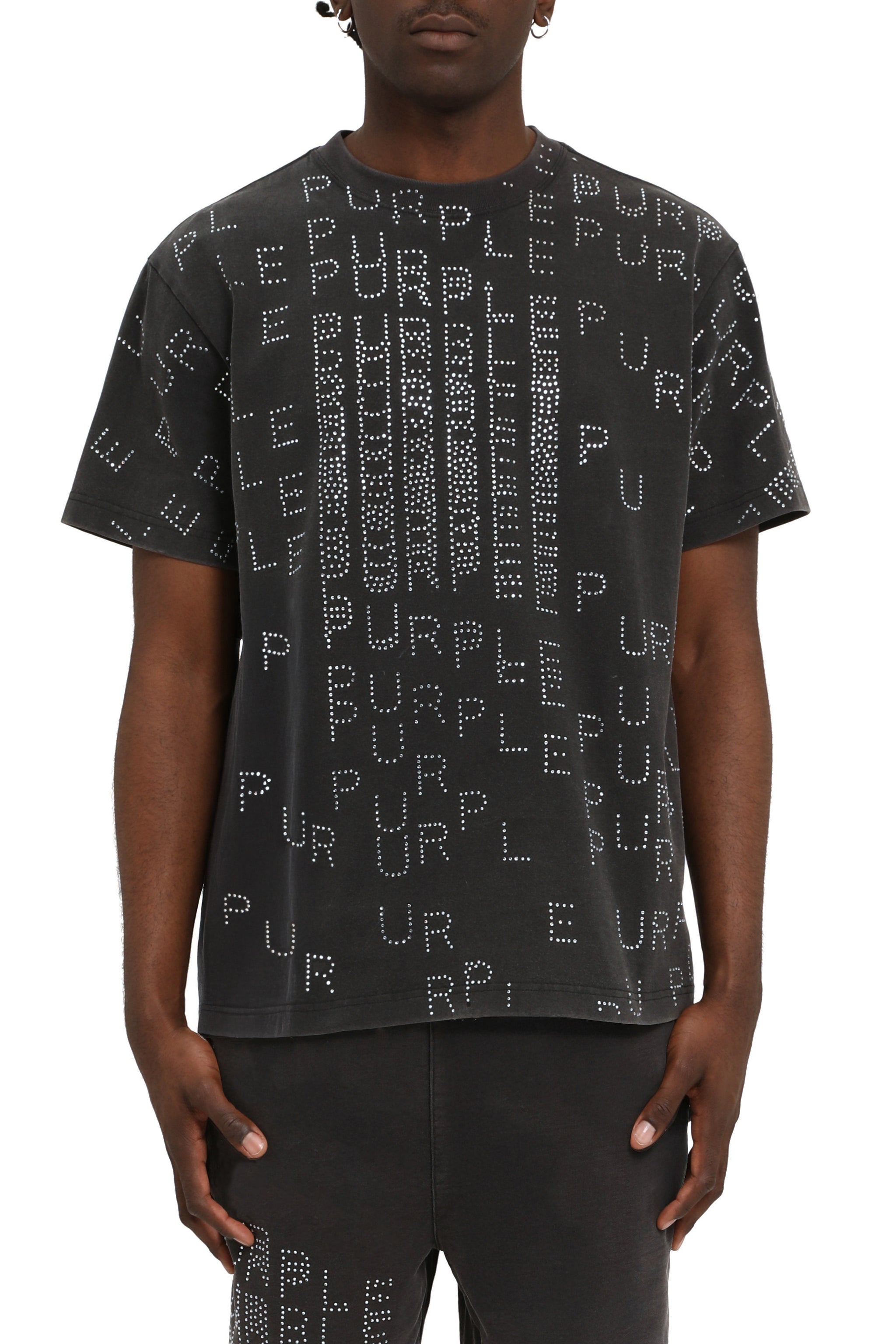 Purple brand Hwt Jersey Ss Tee Black