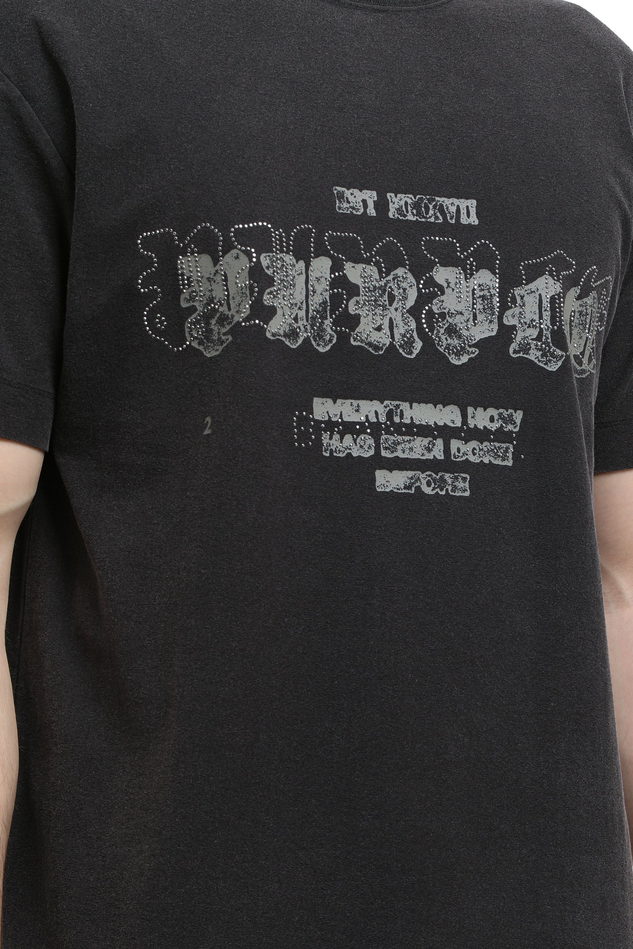 Purple brand Textured Jersey Tee Black