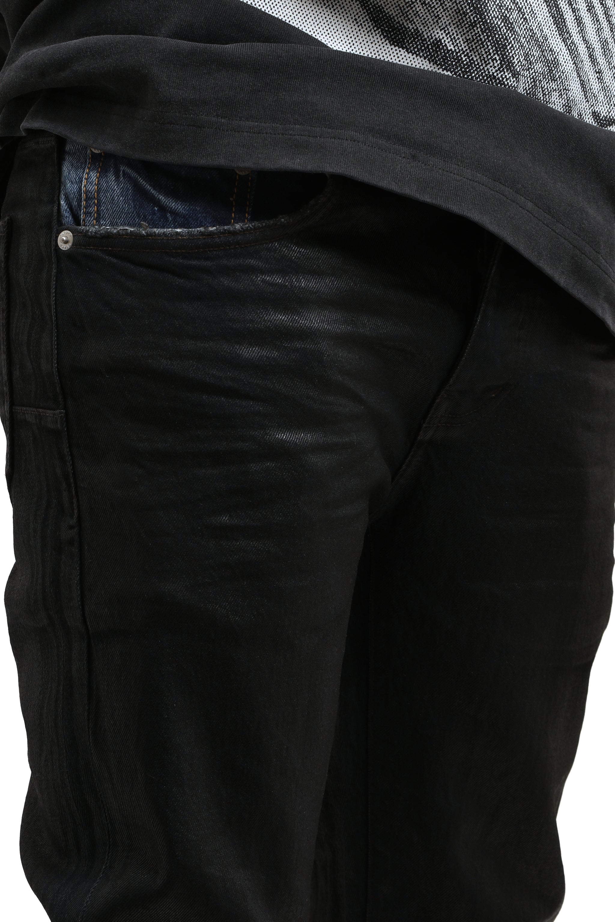 Purple brand Skinny Coated Indigo jeans Black