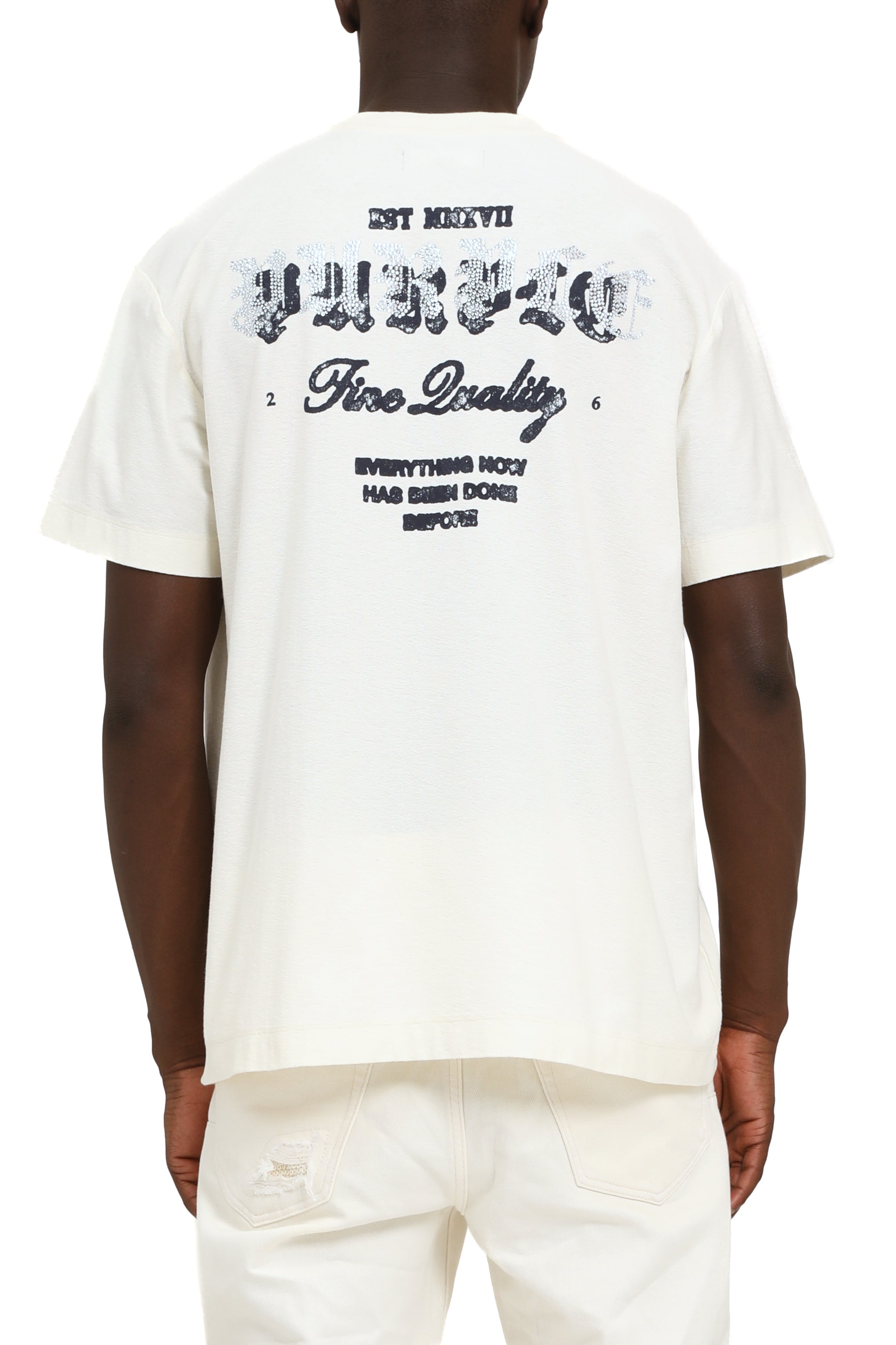 Purple brand Textured Jersey Tee Off white