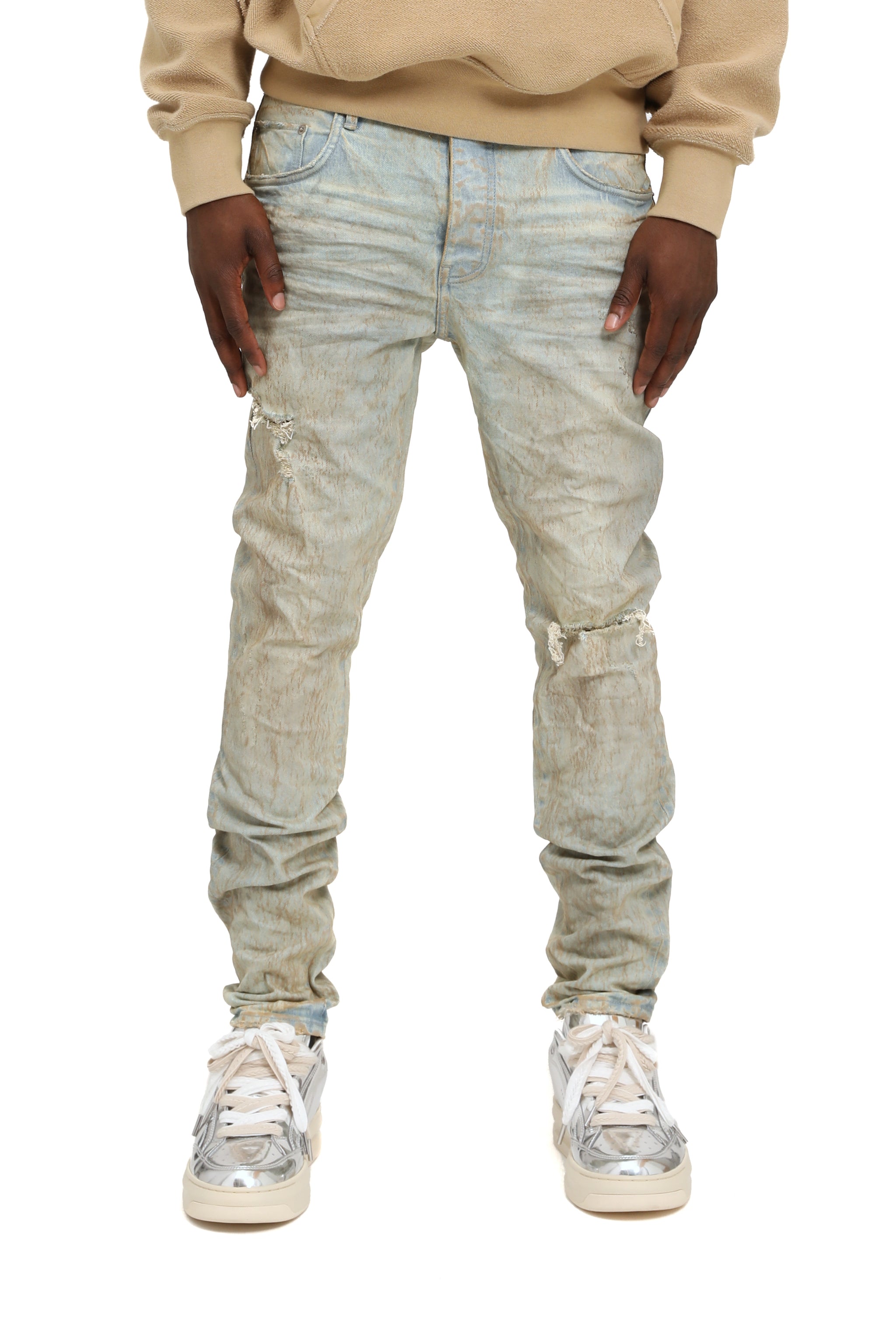 Purple brand Skinny Mud Jeans Tan