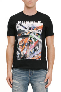 Purple Brand Men’s Scraps Graphic Tee – Black