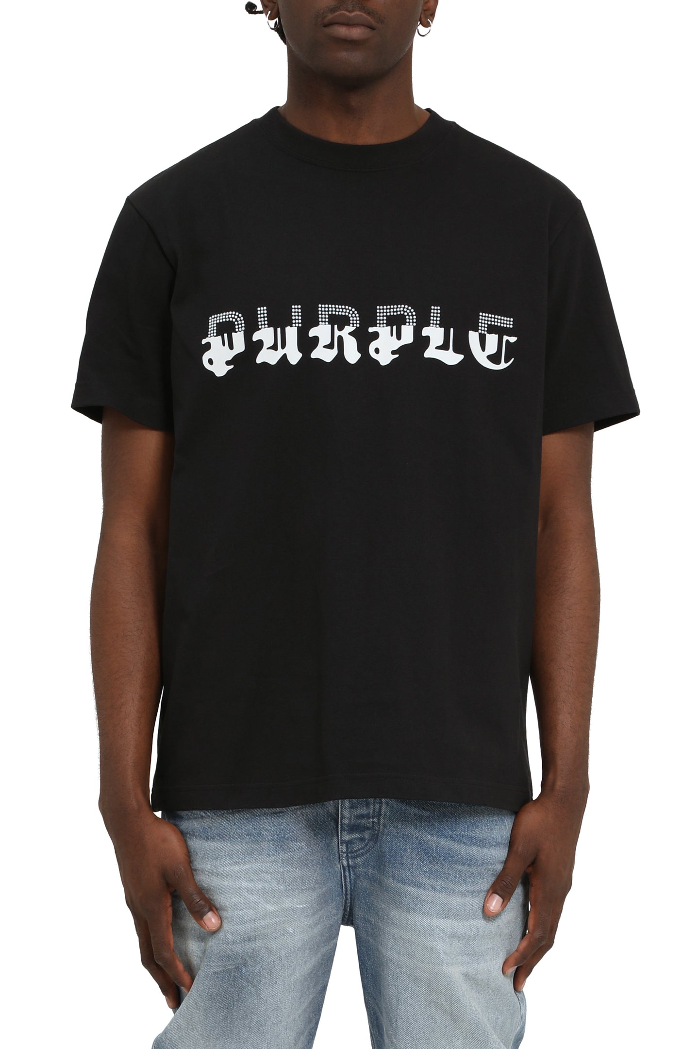 Purple brand Hwt Jersey Tee Black