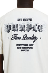 Purple brand Textured Jersey Tee Off white