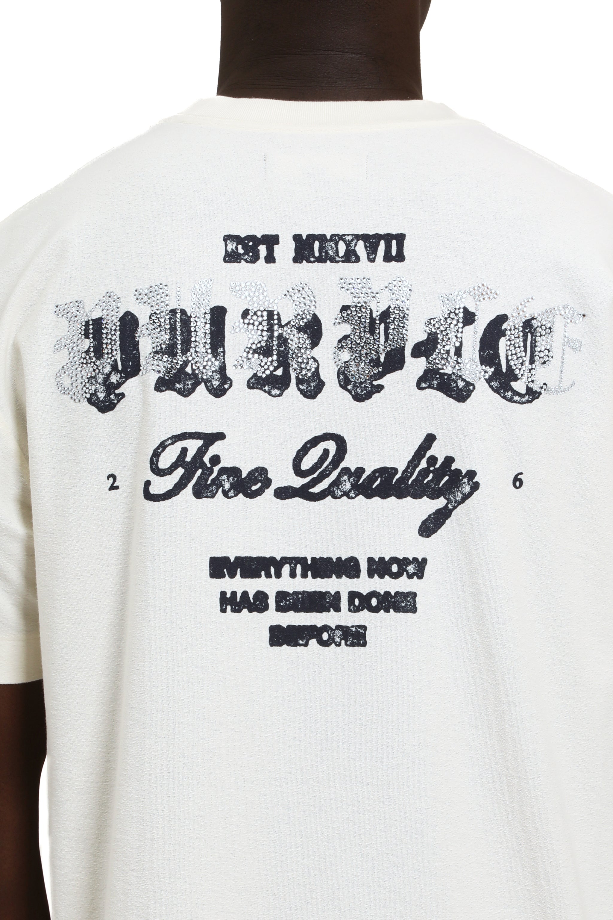 Purple brand Textured Jersey Tee Off white