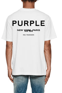 Purple brand Hwt Jersey Tee White