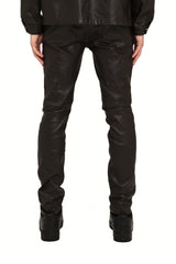 Purple brand Skinny Mono Embossed Film Jean Brown